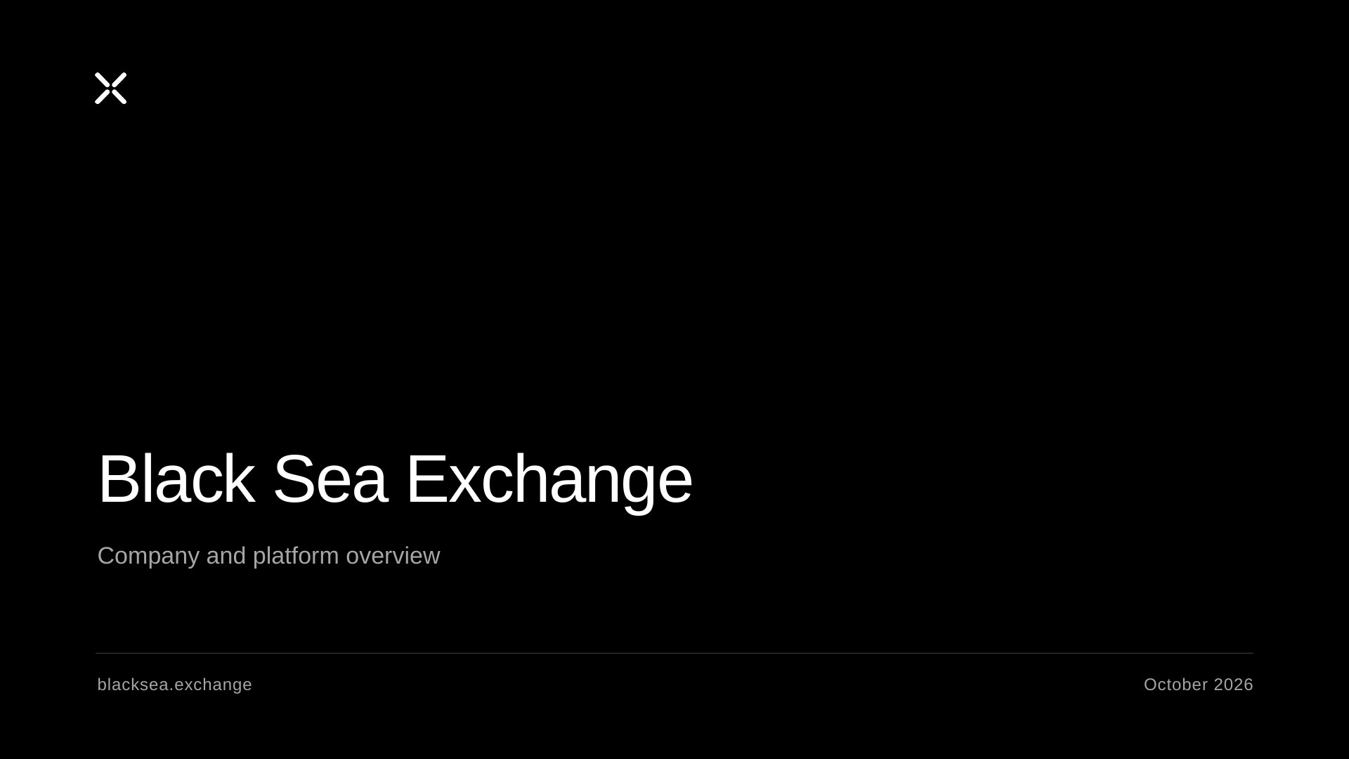 BSX company presentation, Page 1 of 19