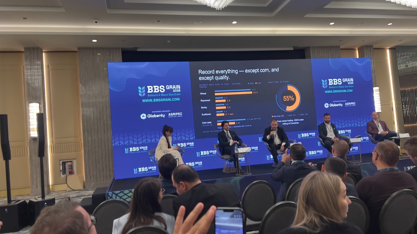 Panel discussion on the BBS Grain 2026 stage.